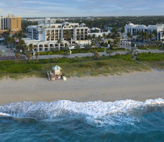 drone view of opal grand